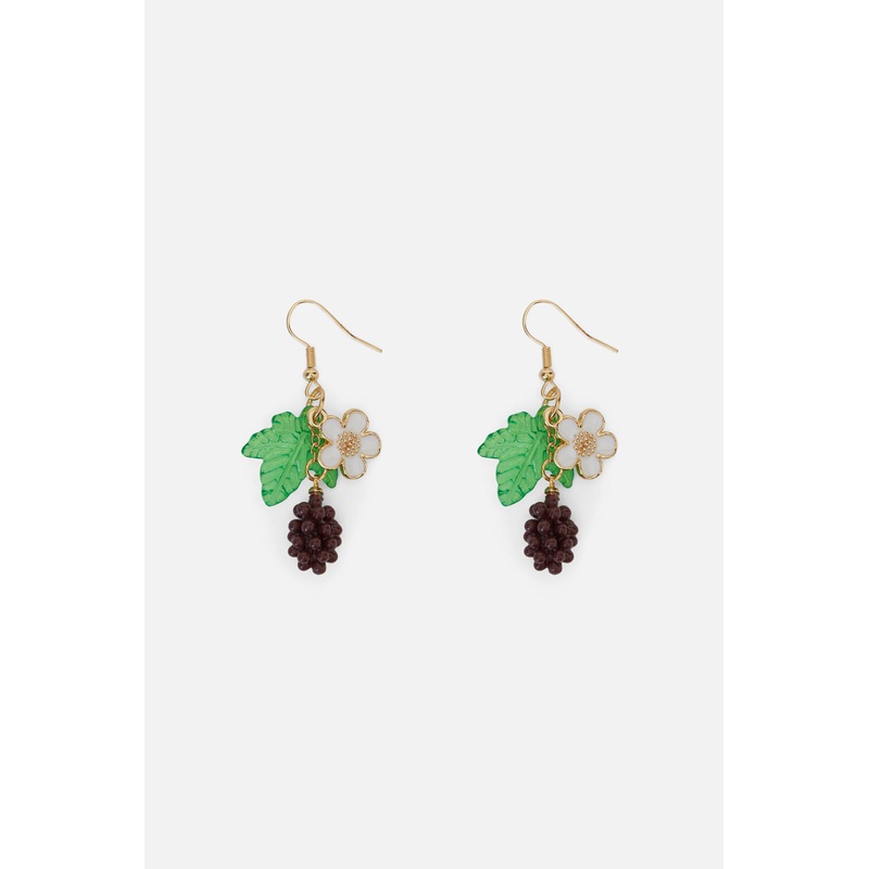 Purple Grape Earrings