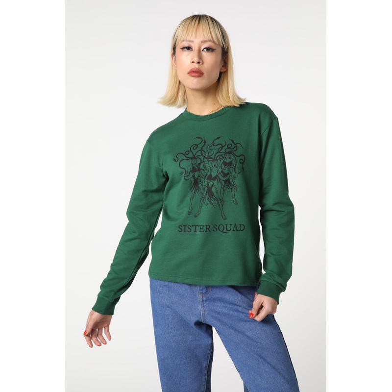 Sister Print Cotton Sweater