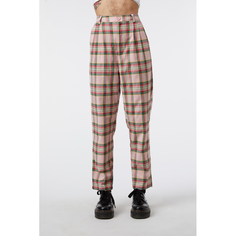 Spring Tartan Straight Pant