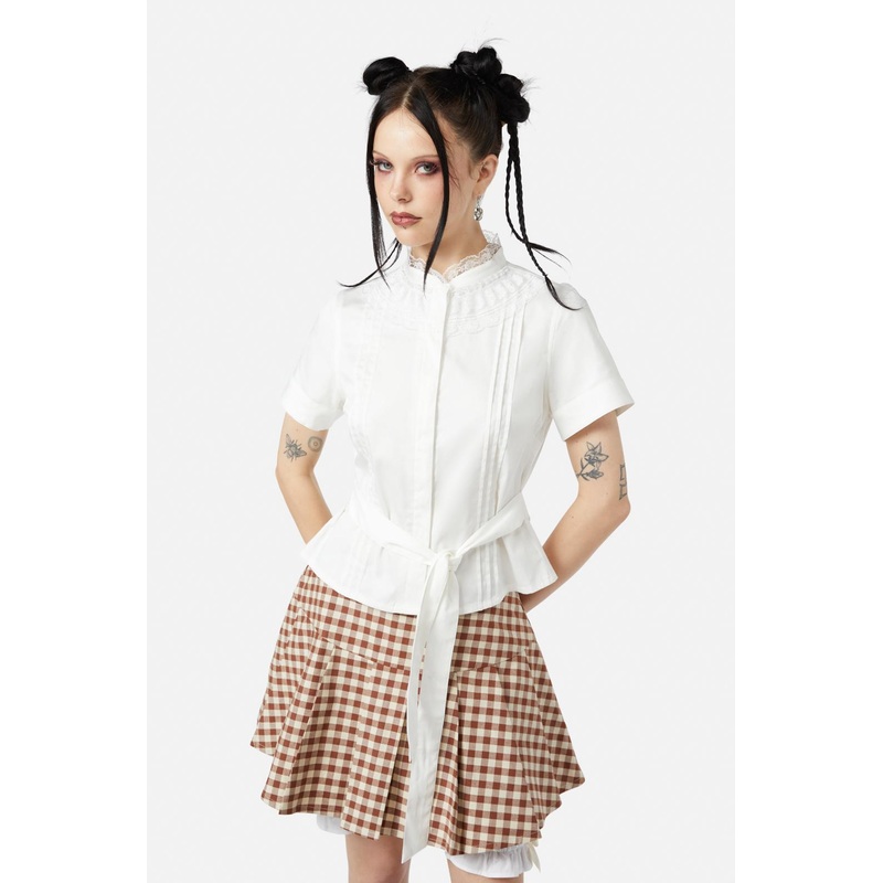 Sunset Lace Trim Blouse