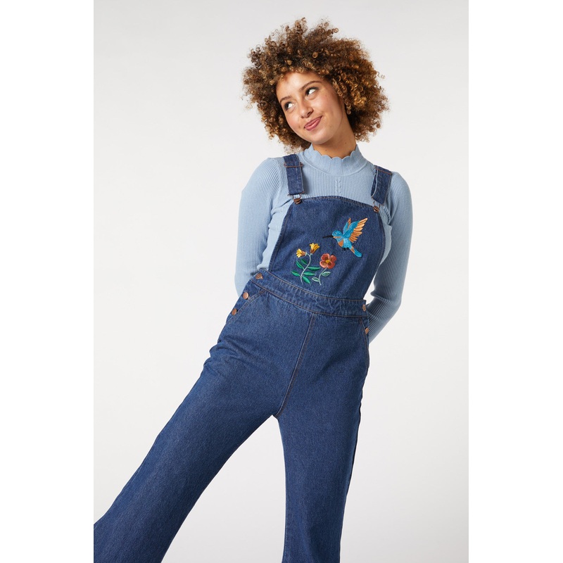 Sweet Nectar Embroidered Overall