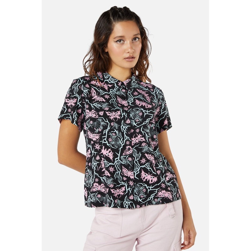 To The Butterflies Printed Blouse