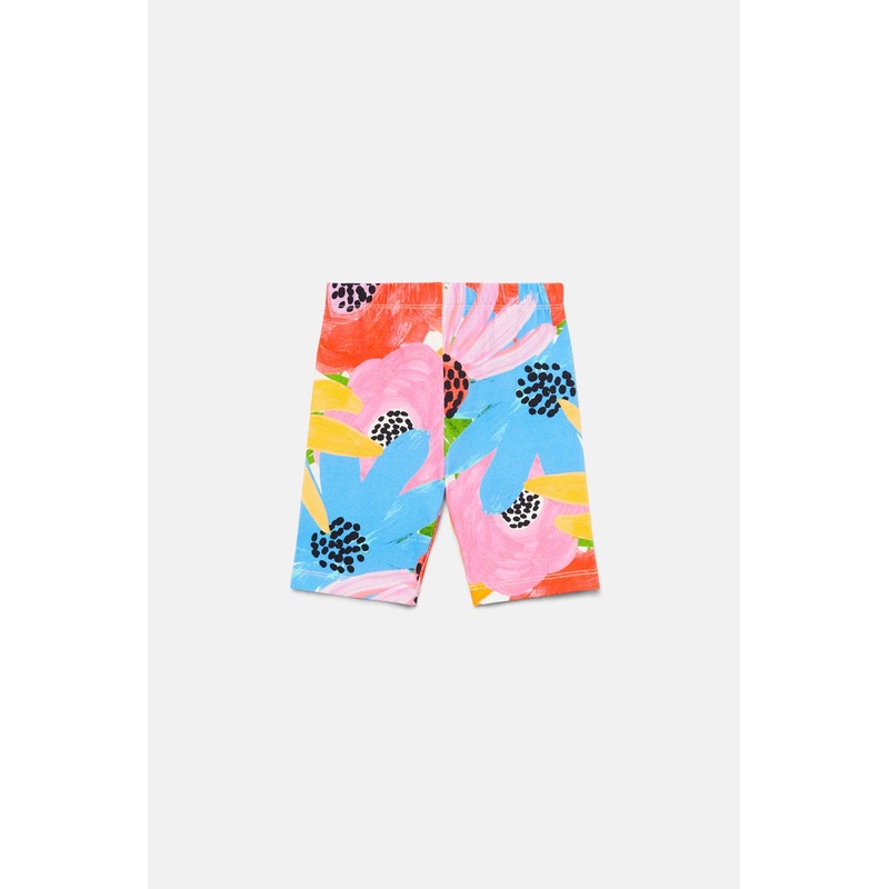 Big Floral Kids Bike Short
