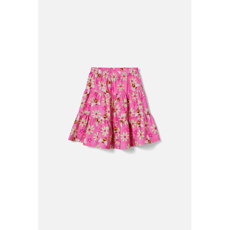 Busy Bees Kids Tiered Skirt