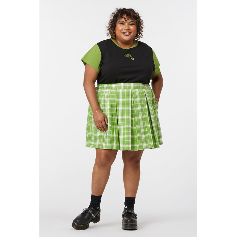 Curve Dazed Tartan Mini Skirt