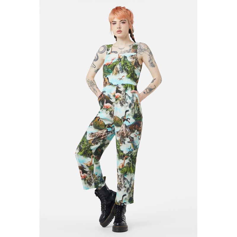 Triassic Scene Printed Jumpsuit
