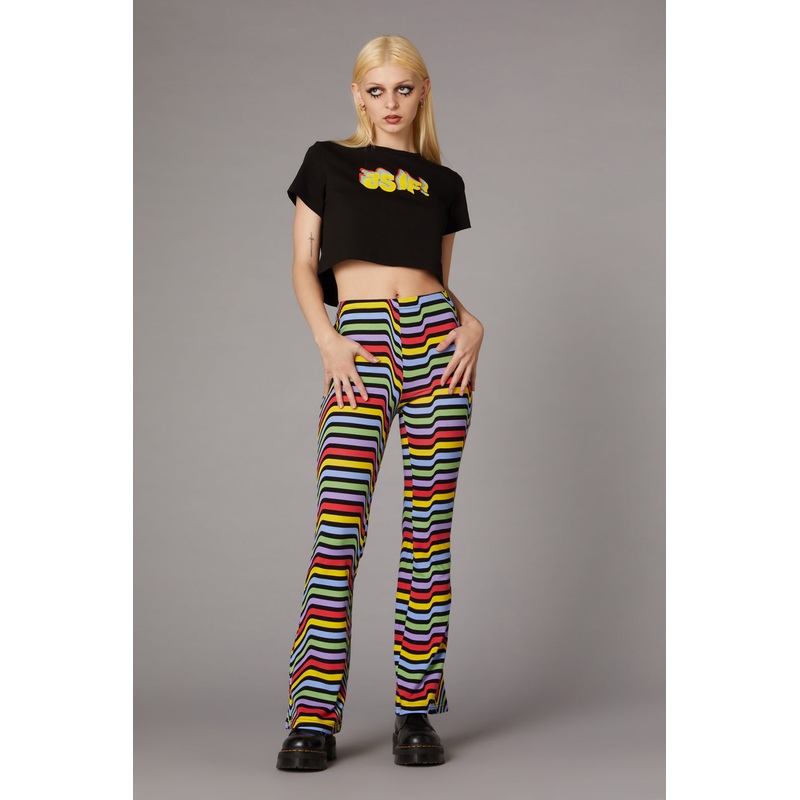 Warped Logo Print Tee