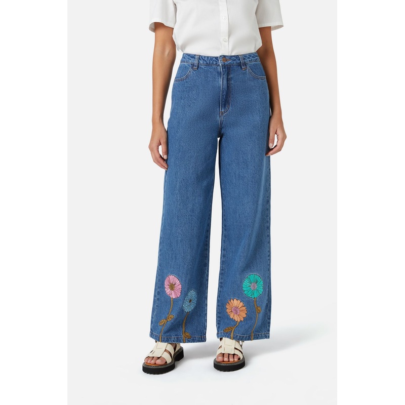 Fresh Blooms Emb Jean