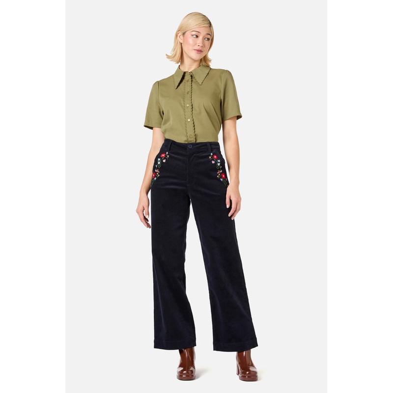 Garden Embroiderd Cord Jean