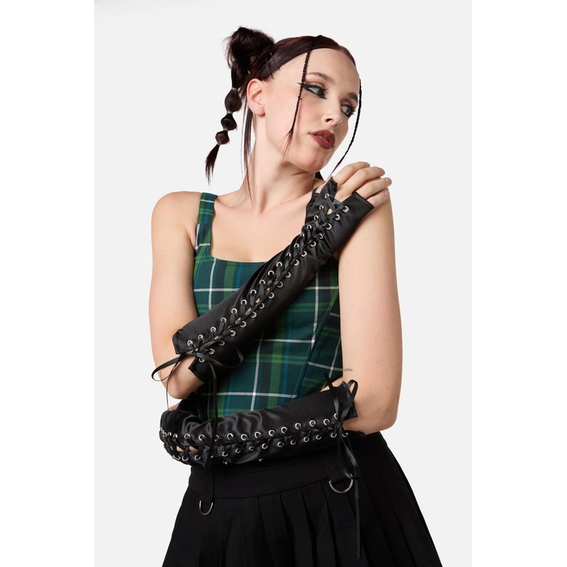 Laced Fingerless Gloves