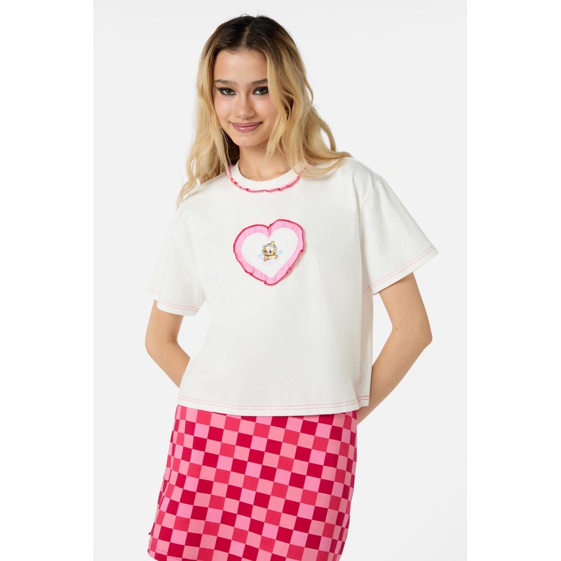 Cupid Crop OS Tee