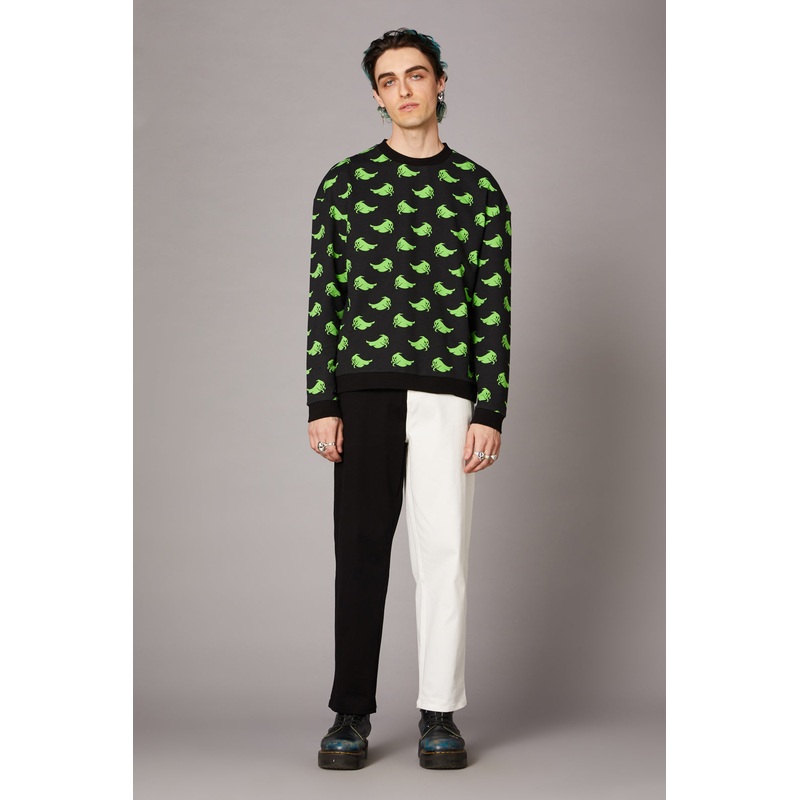 Green Ghost Goth Sweater