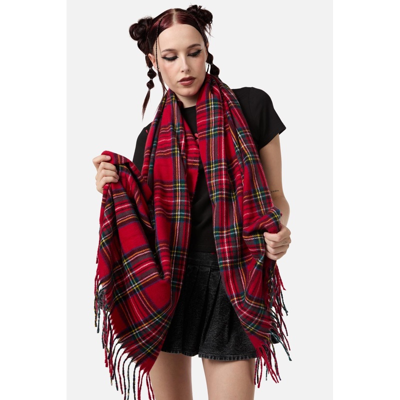 Tartan Red Scarf