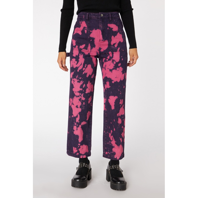 Tie Dye Denim Straight Jean