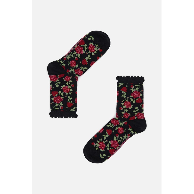 Winter Roses Socks