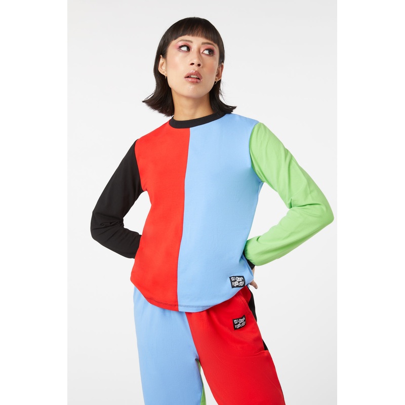 80S Colour Block Top