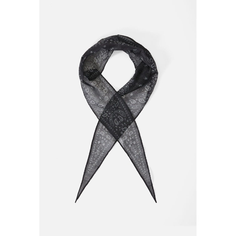 Black Hyde Paisley Neck Scarf
