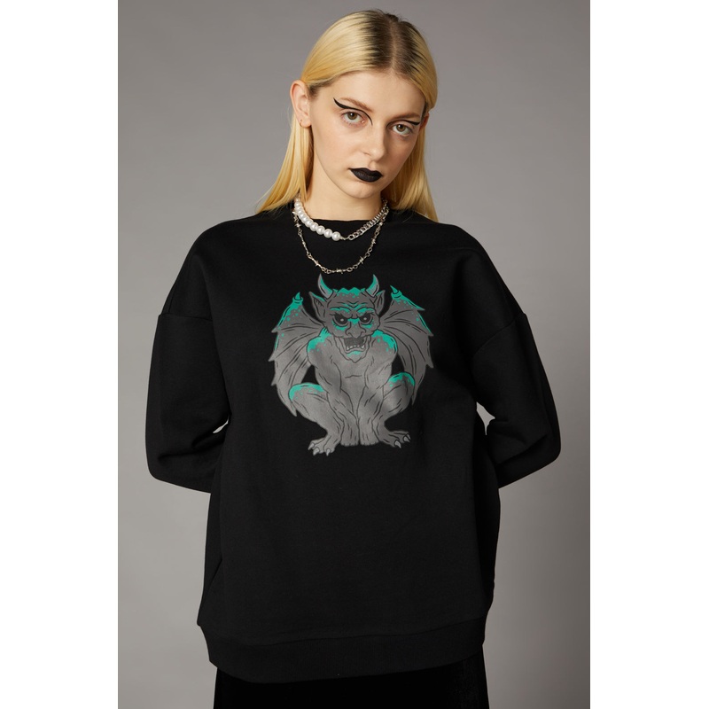 Gargoyle Print Sweater