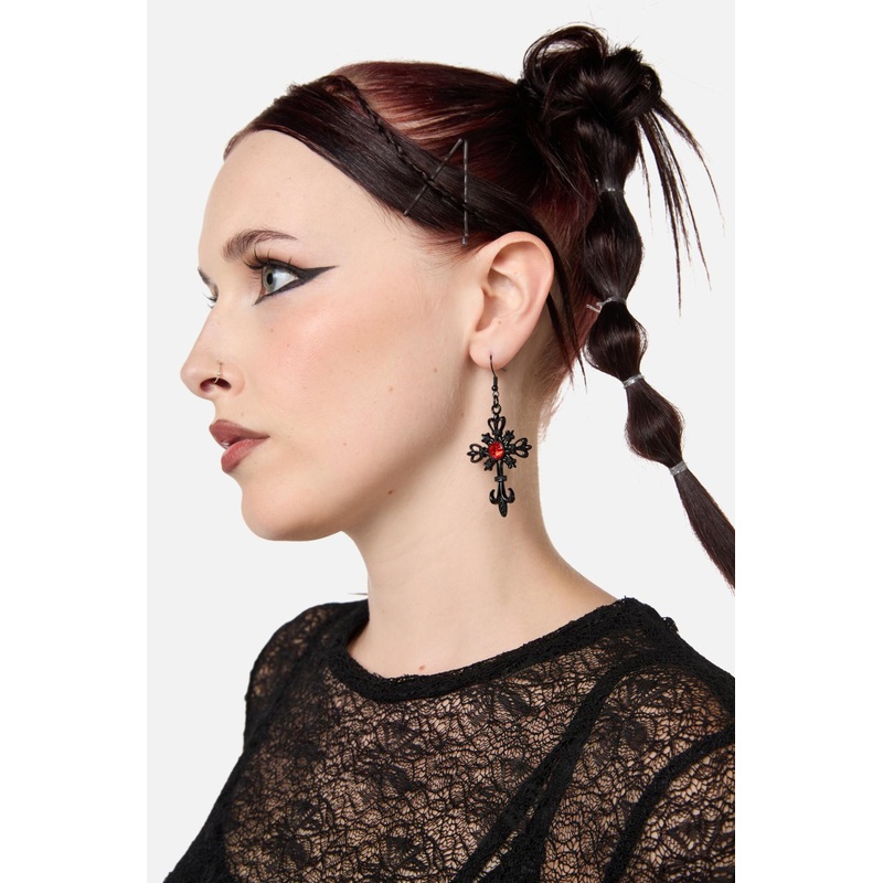 Heraldry Cross Earrings