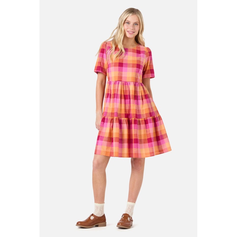 Maxine Check Smock Dress