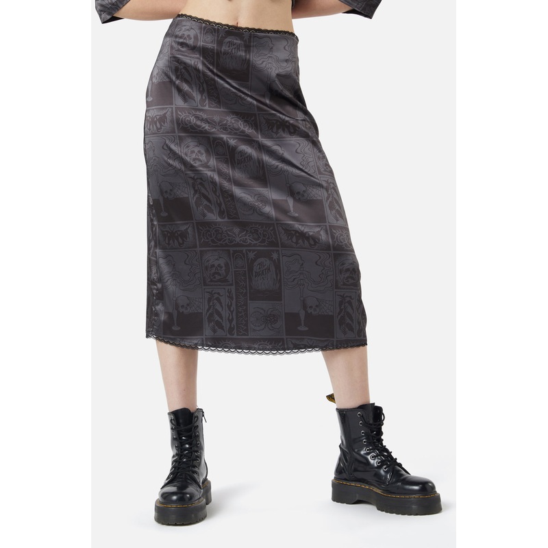 Ruined Mansion Satin Brocade Skirt