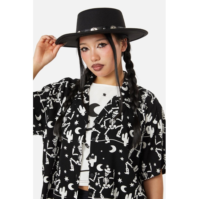 Western Buckle Wide Brim Hat