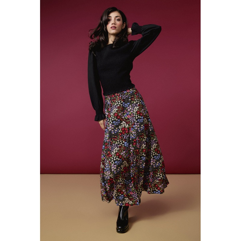 Ada 90’s Floral Midi Skirt
