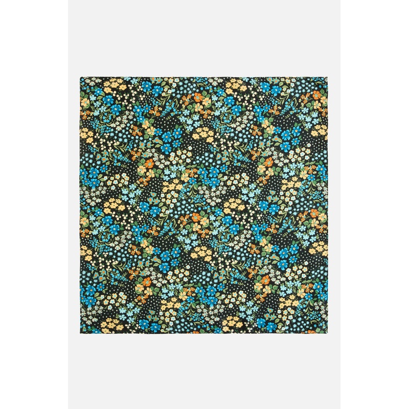 Ada 90S Floral Satin Scarf