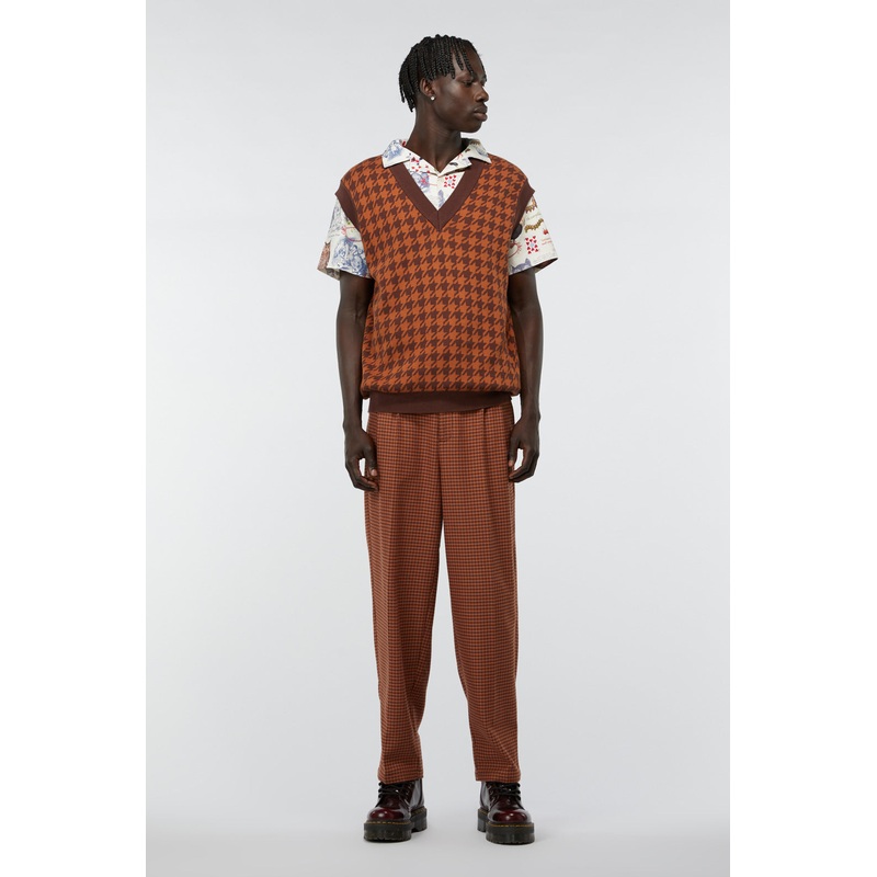 Dodo Houndstooth Knit Vest