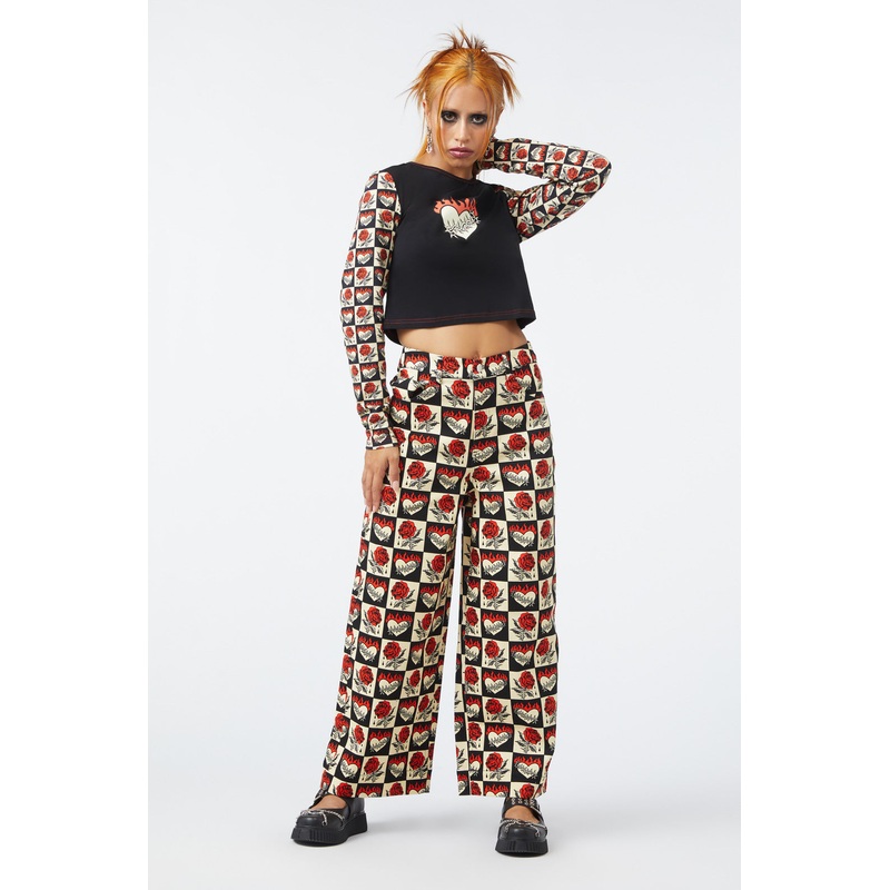 Guilded Heart & Rose Pant