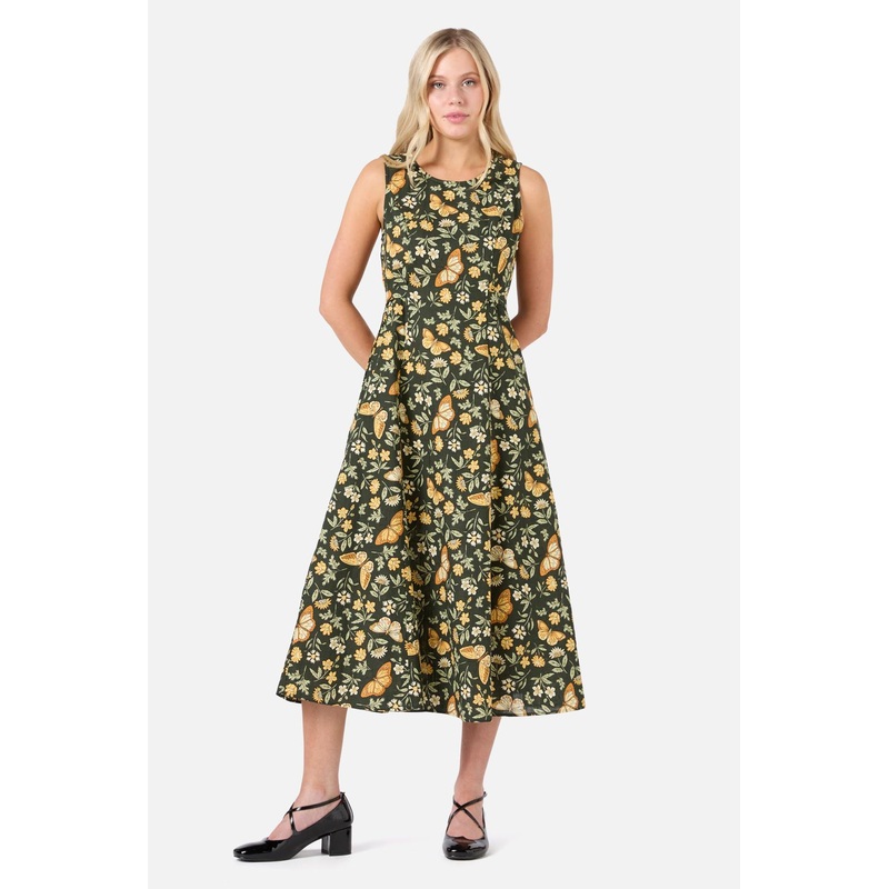 Yvette Butterfly Midi Dress