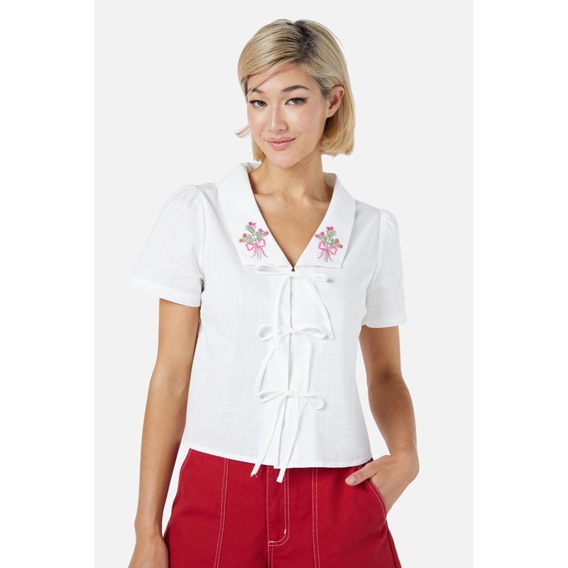 Beautiful Bow Tie Blouse