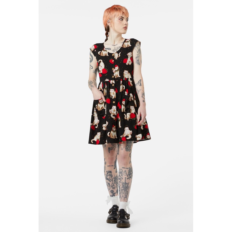 Berry Kitty Summer Dress