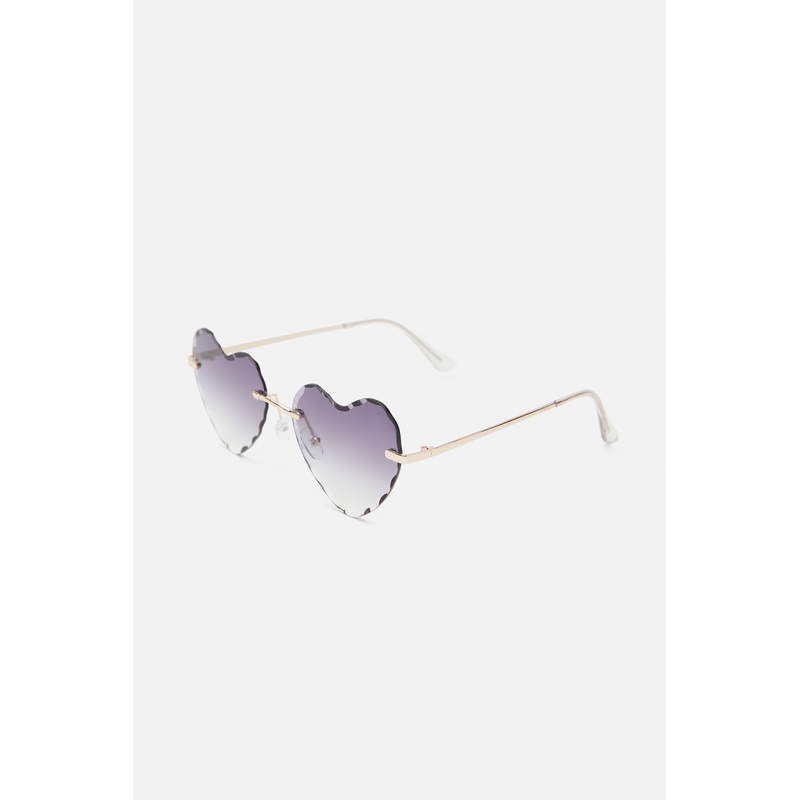 Cool Grey Heart Sunglasses