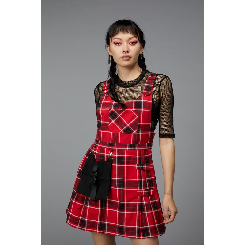 Demonic Tartan Pinafore