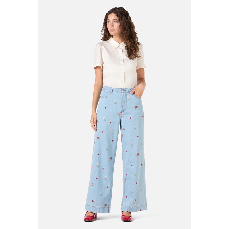 Ditsy Embroidered Jean