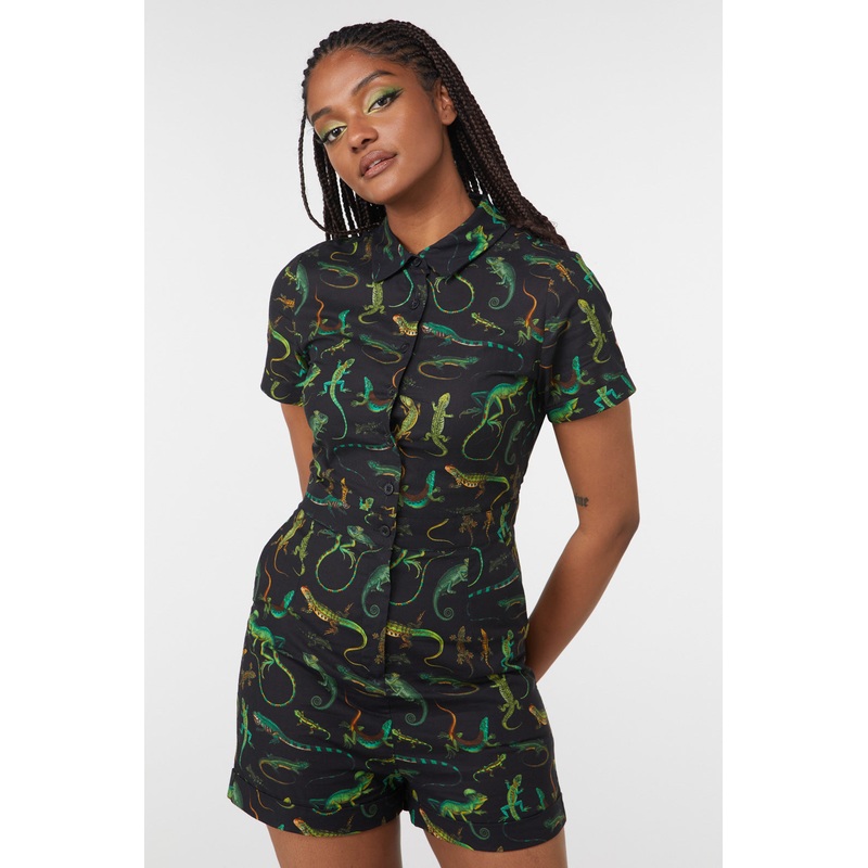 Lizard Fam Cotton Playsuit