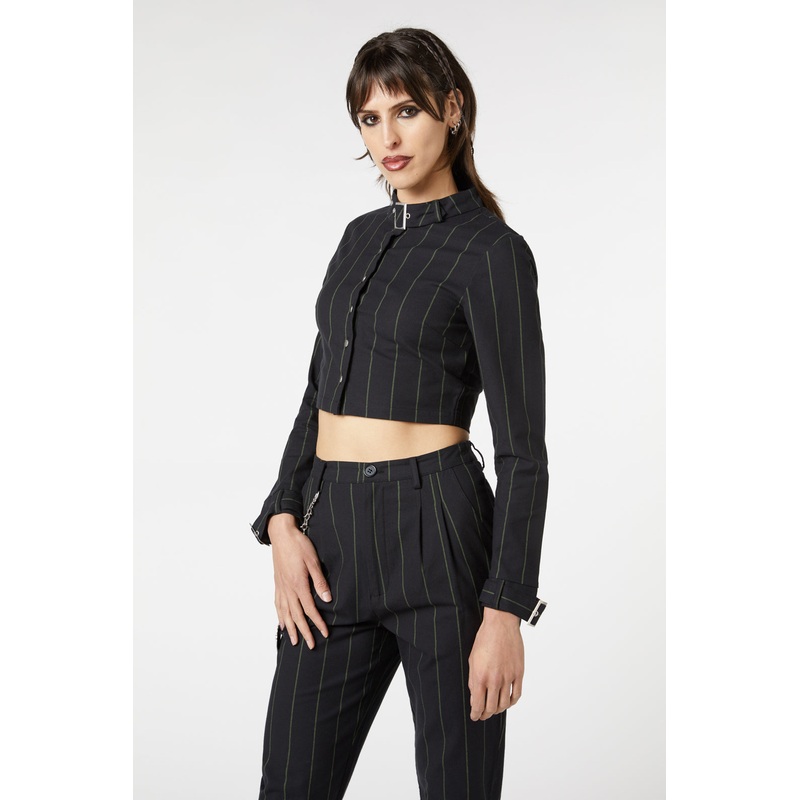 Mystery Pinstripe Blouse