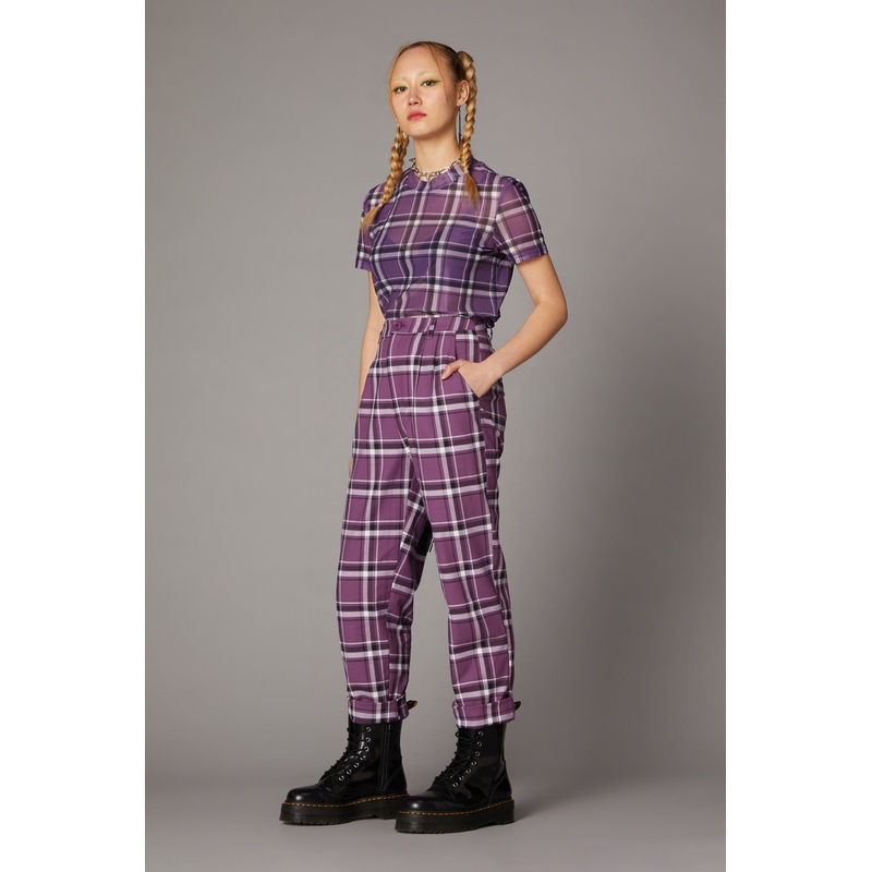 Purple Punk Tartan Pant