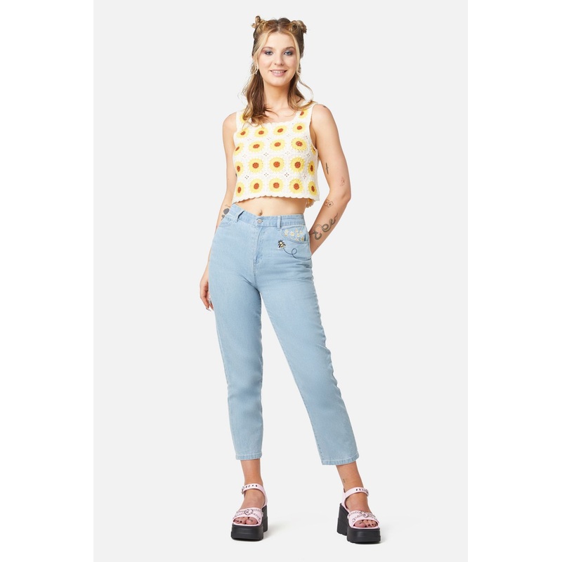 Sunflower Crochet Top