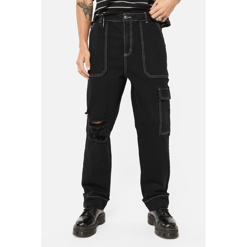 Gothic Cuff Unisex Jeans