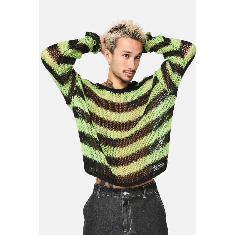 Laneway Distressed Stripe Knit Top