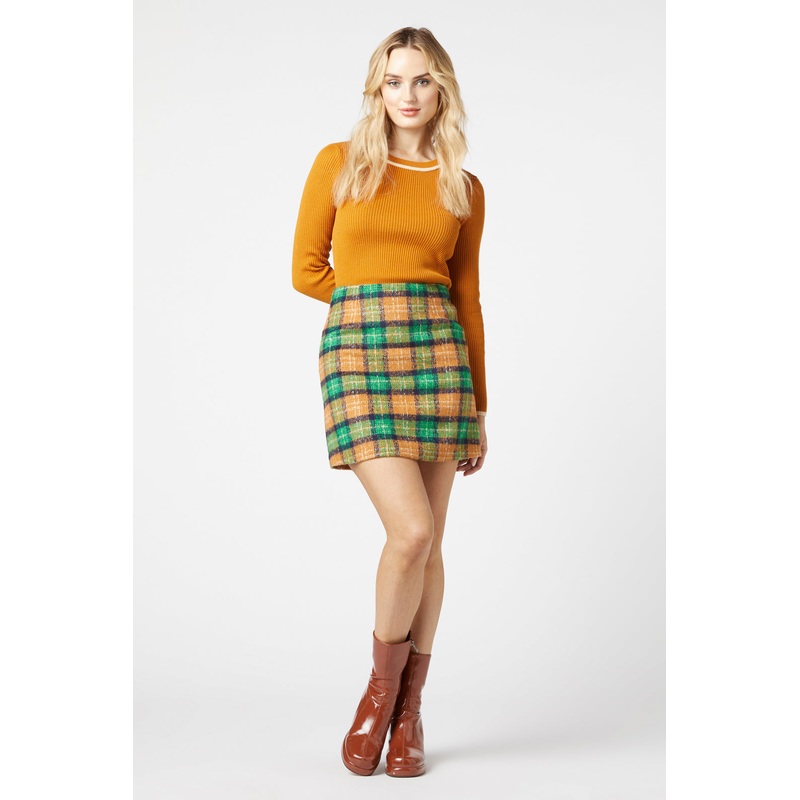 Maddison Check Skirt