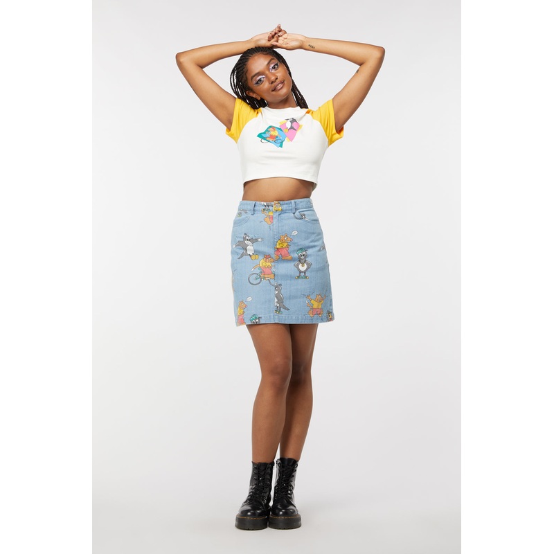 Possum Magpie Denim Skirt