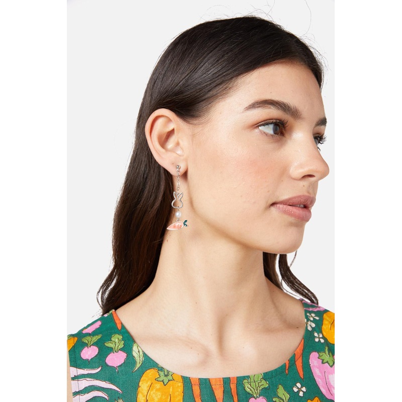 Rabbits & Carrots Earrings