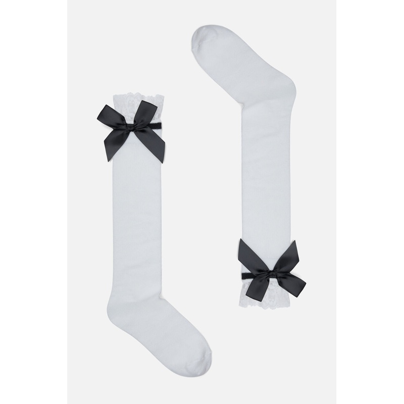 Sweet Lace & Bow Top Socks