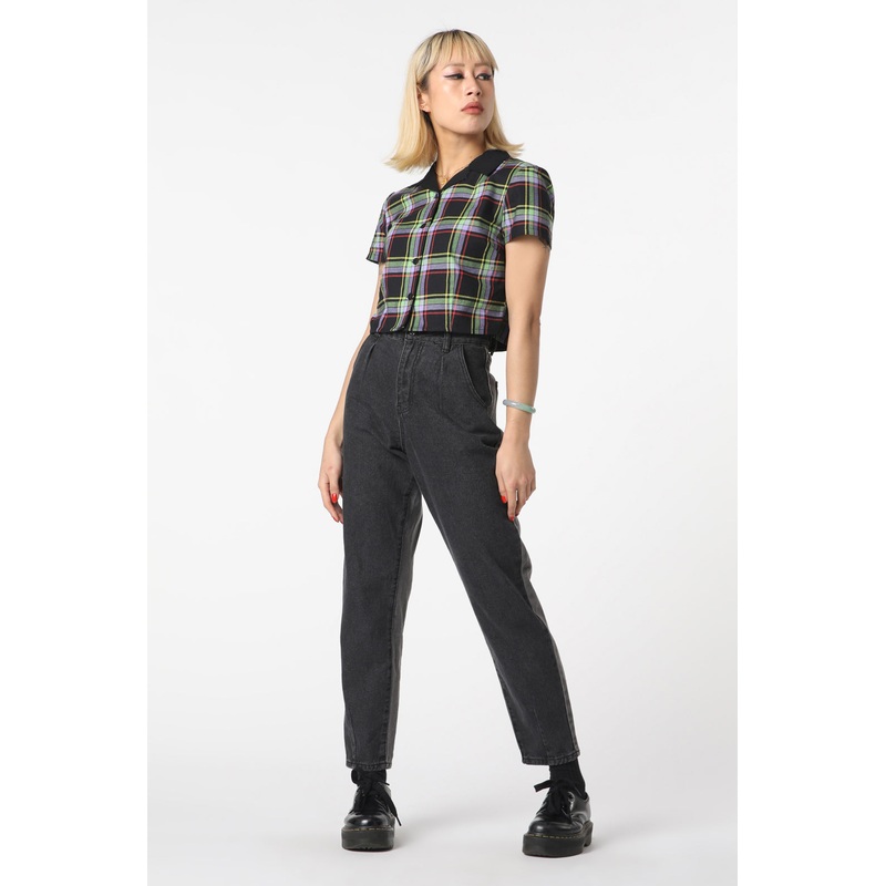 Washed Denim Goth Jean