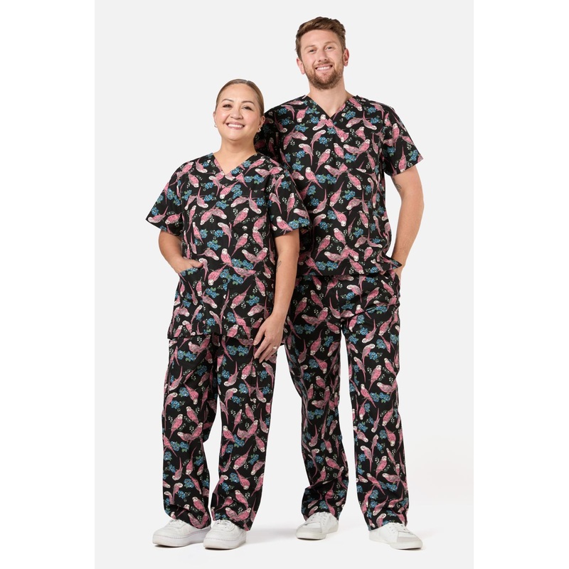 Budgie Love Scrub Set