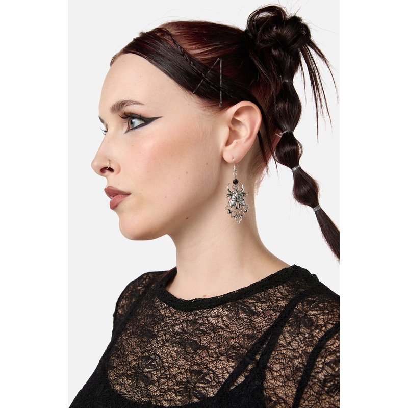 Celestial Moth Earrings