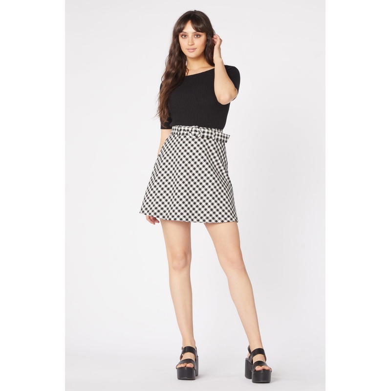 Claire Gingham Skirt